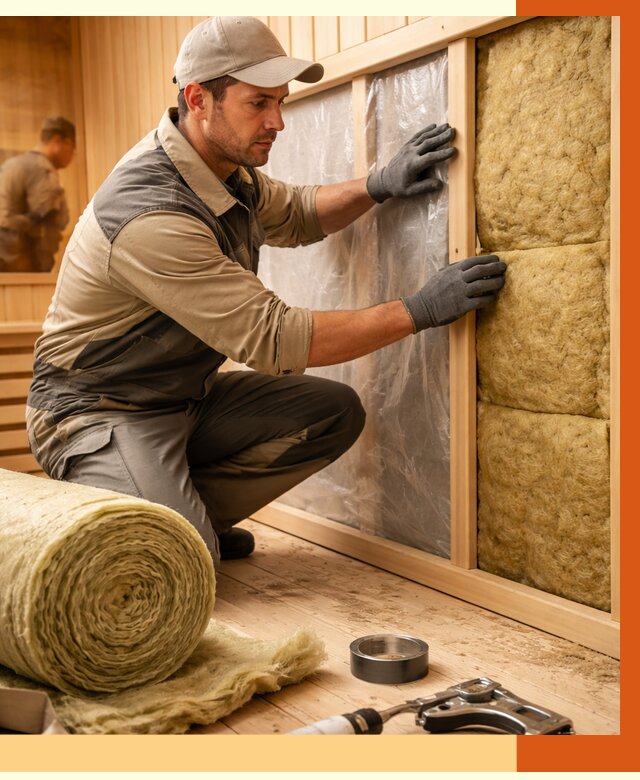 Утепление сауны изнутри в Архангельске от 6683 руб. за м2 | ППУ, под ключ — ТепломастерРхн