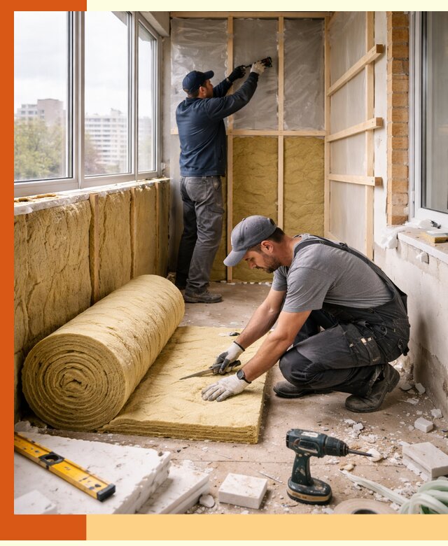 Утепление балкона под ключ в Архангельске качественно и быстро