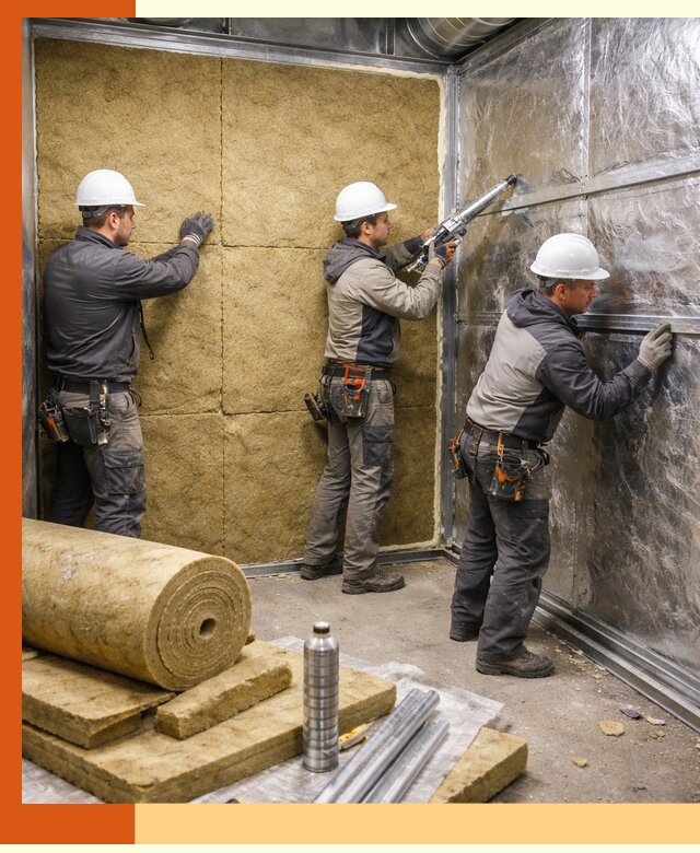 Утепление венткамеры в Архангельске — качественная теплоизоляция и шумопоглощение